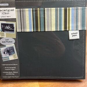Pre designed school years album NWT